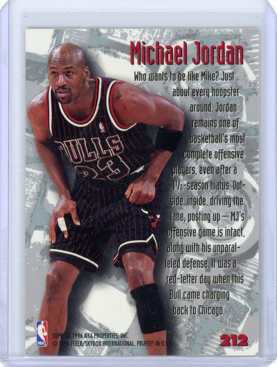 Michael Jordan 1996 Fleer Metal SkyBox Nuts & Bolts