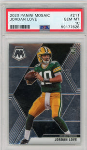 Jordan Love 2020 Panini Mosaic #211 PSA 10