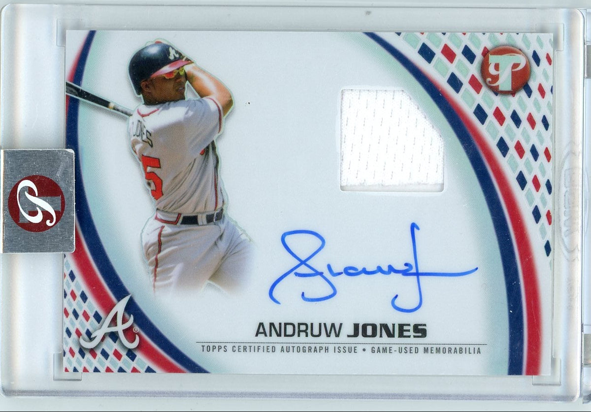 Andruw Jones 2026 Topps Pristine Pieces Autograph Relic #PPAR-AJ