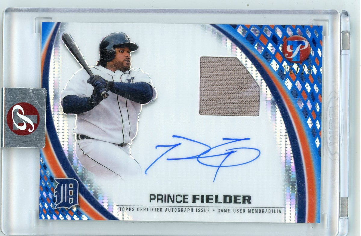 Prince Fielder 2026 Topps Pristine Pieces Autograph Relic #'d /75 #PPAR-PF