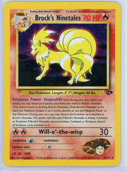 Brock's Ninetales 2000 Pokemon Gym Challenge holo #3/132