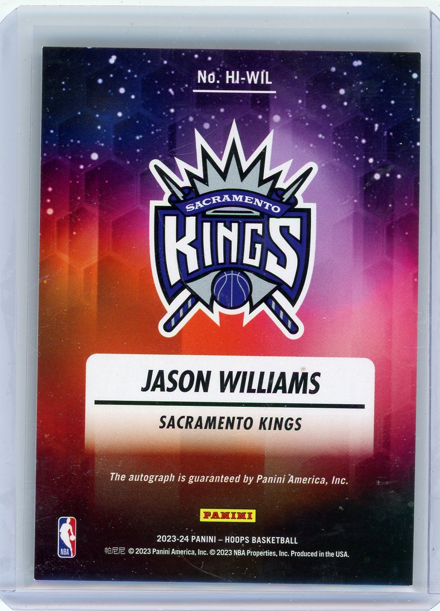 Jason Wiliams 2023-24 Panini NBA Hoops Hoops Ink Auto