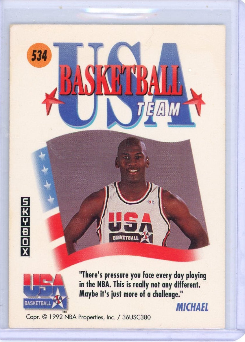 Michael Jordan 1992 SkyBox Team USA #534