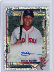 Miguel Bleis 2021 Bowman Chrome 1st Chrome Speckle #'d 150/299