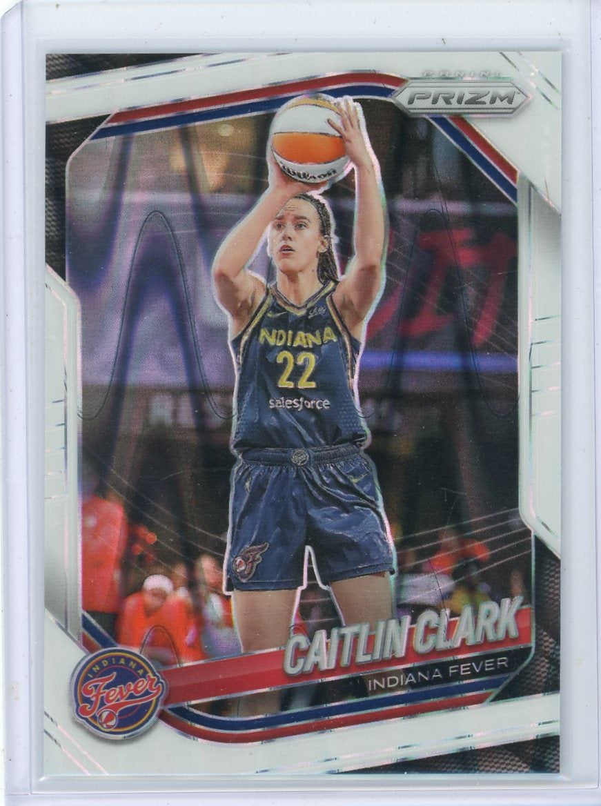 Caitlin Clark 2025 Panini Prizm White Seismic prizm