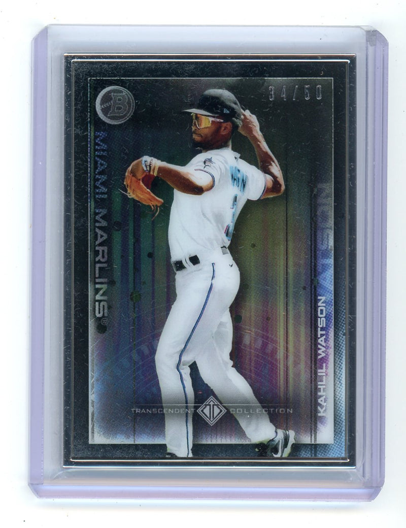 Khalil Watson 2022 Bowman Transcendent Collection Bowman Icons /50 variation