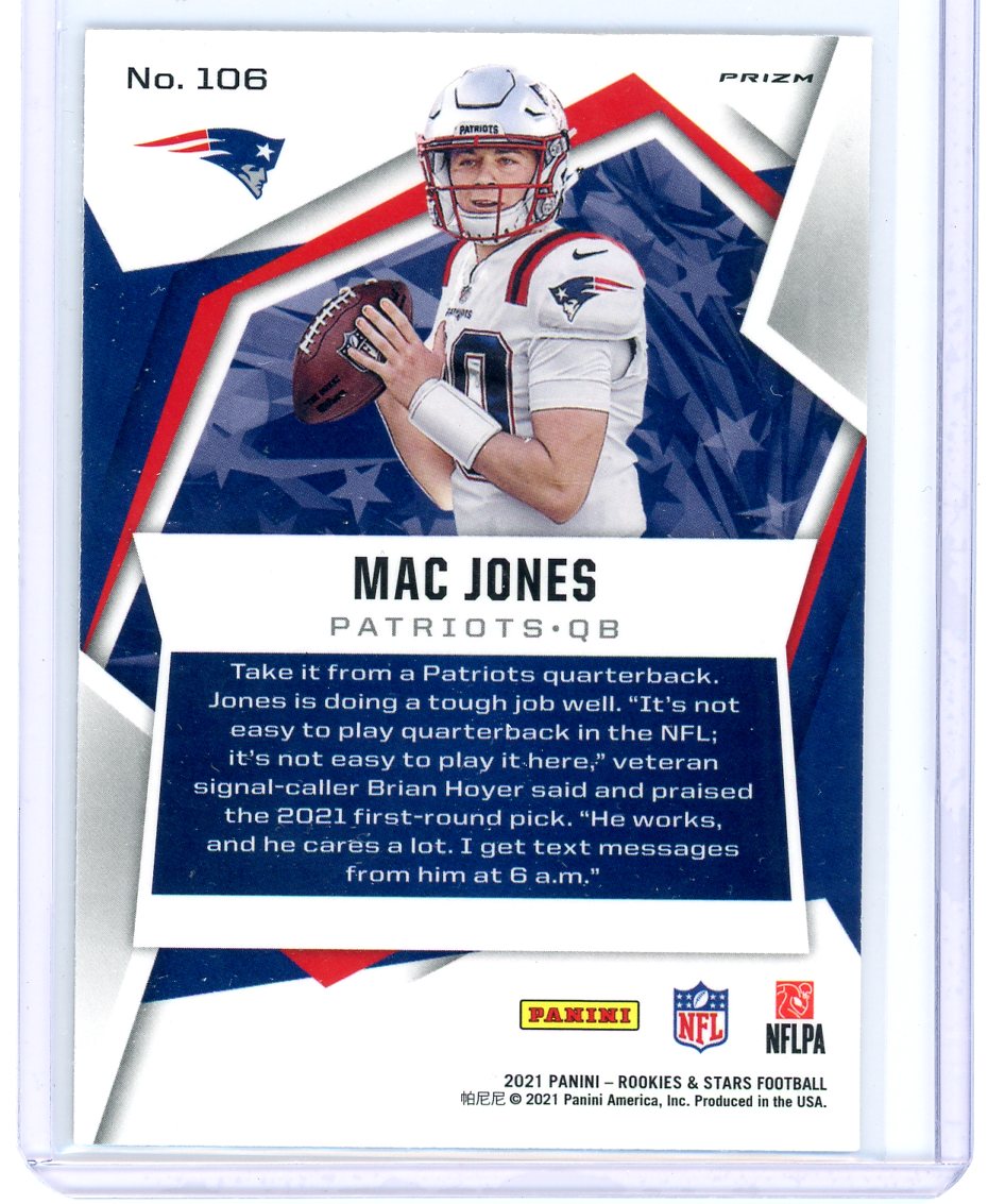 Mac Jones 2021 Rookies & Stars Pulsar Prizm #106 RC