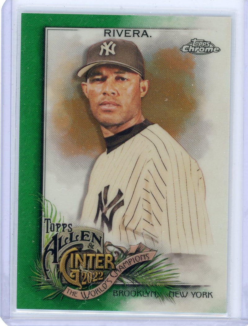 Mariano Rivera 2022 Topps Chrome Allen & Ginter green refractor 