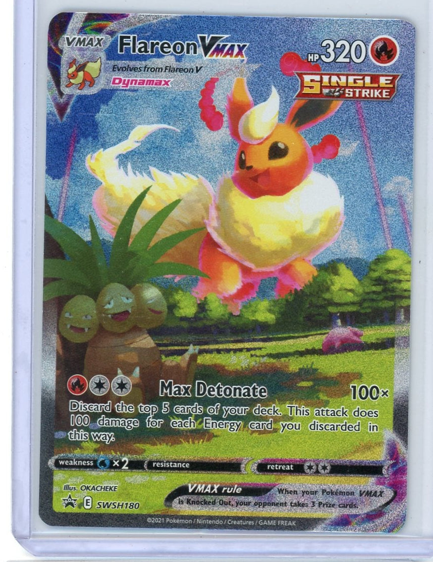 Flareon Vmax Pokémon Black Star Promo #SWSH180