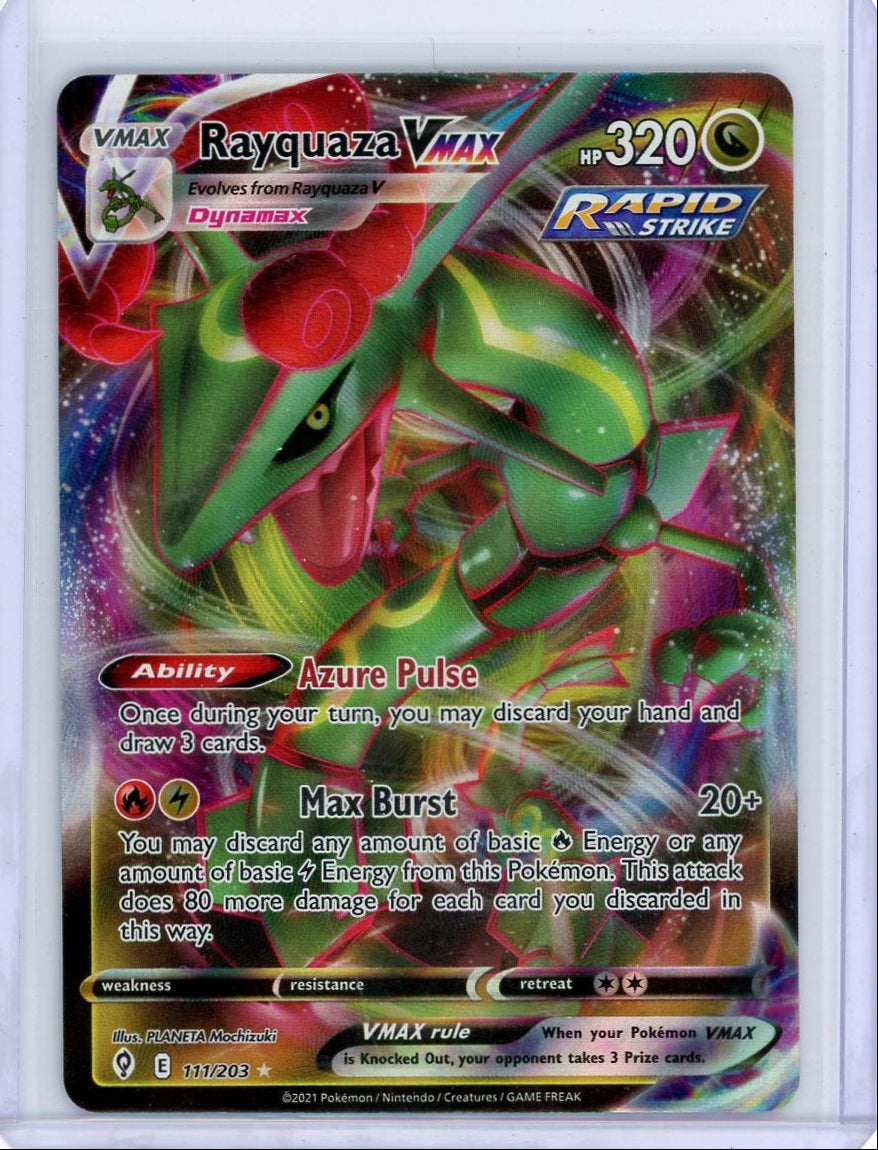 Rayquaza Vmax 2021 Pokemon Evolving Skies #111/203