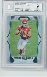 Patrick Mahomes II 2017-18 Panini Prizm Silver RC BGS 9