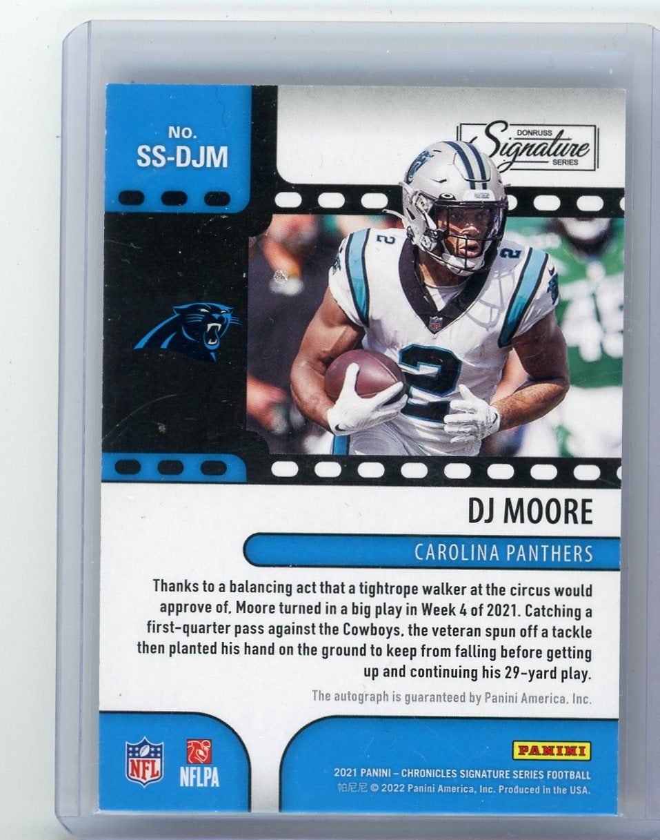 DJ Moore 2021 Panini Chronicles Signatures #'d 44/99