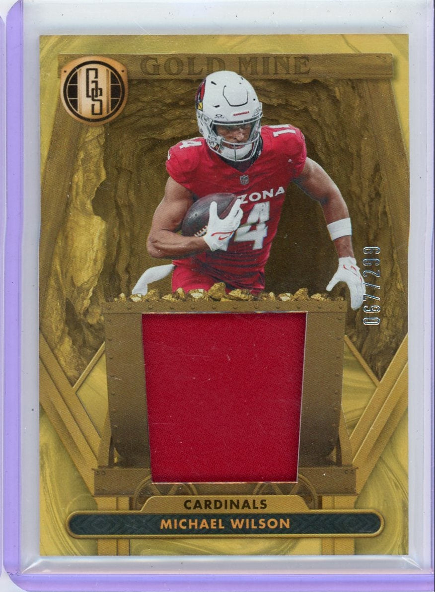 Michael Wilson 2024 Panini Gold Standard Patch #'d 067/299