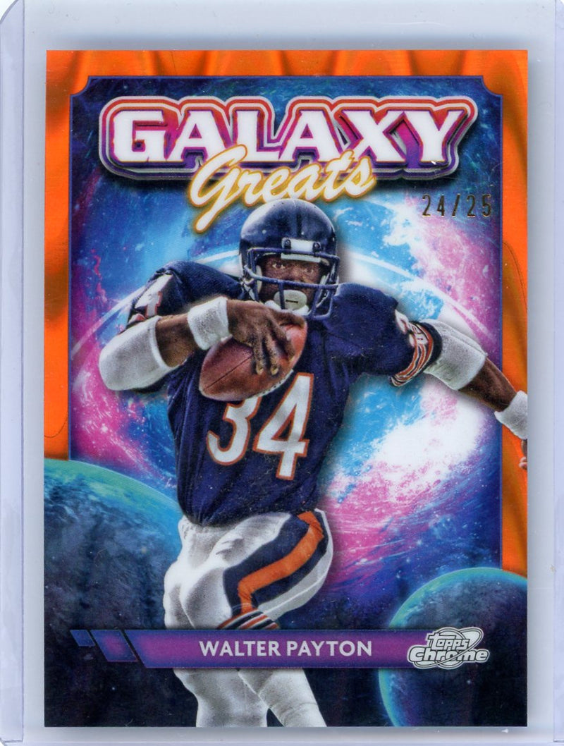 Walter Payton 2024 Topps Chrome Galaxy Great 