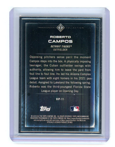 Roberto Campos 2022 Bowman Transcendent Collection Bowman Icons /50