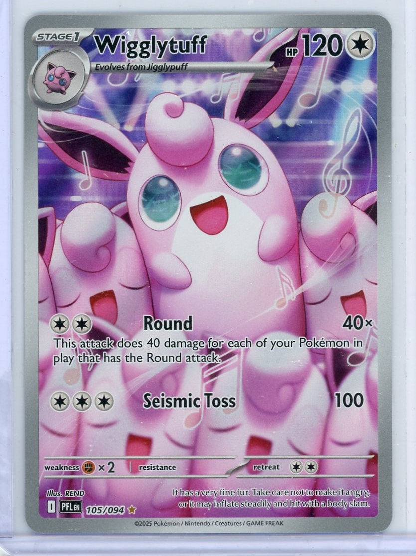 Wigglytuff Pokémon Phantasmal Flames Illustration Rare #105/094