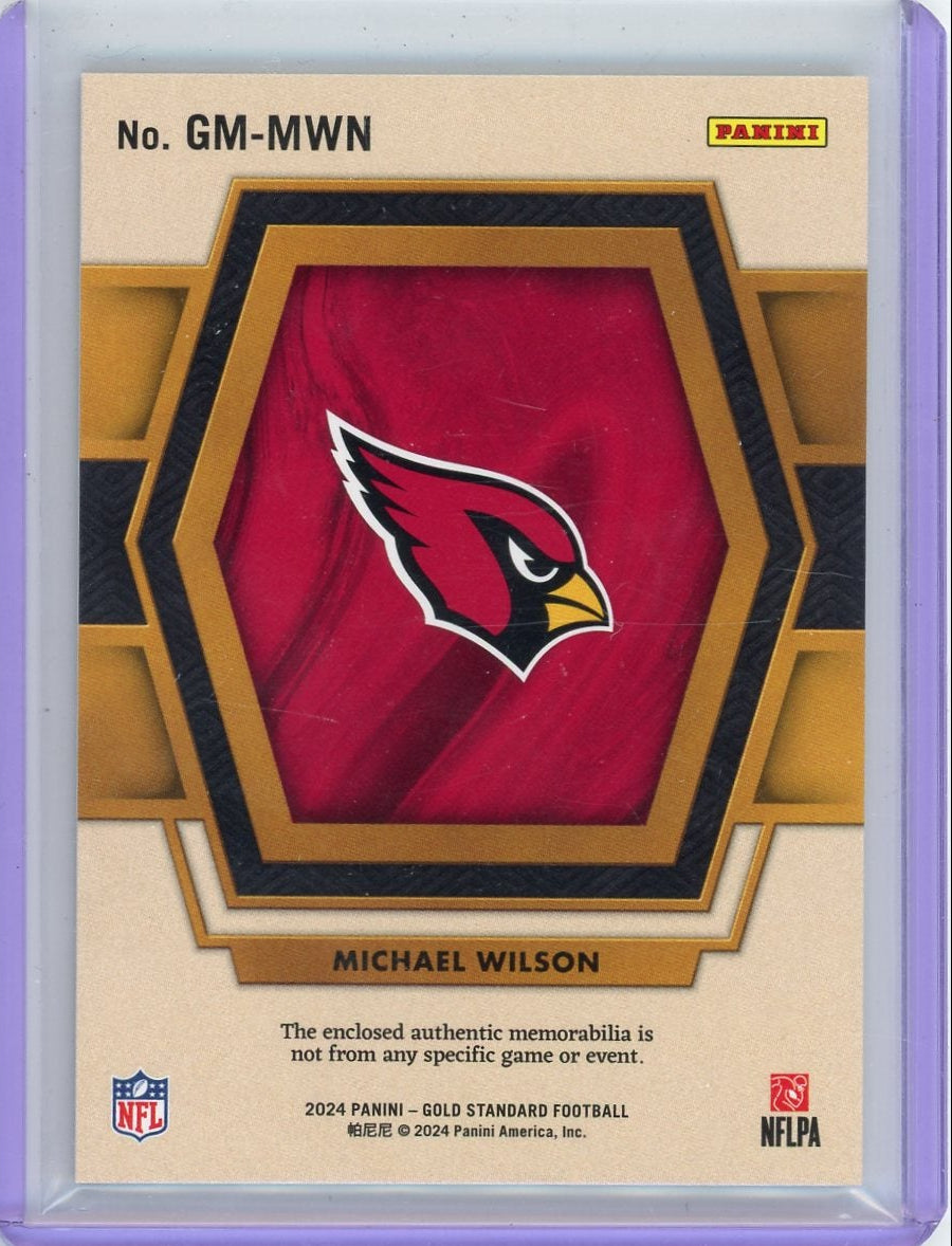 Michael Wilson 2024 Panini Gold Standard Patch #'d 067/299