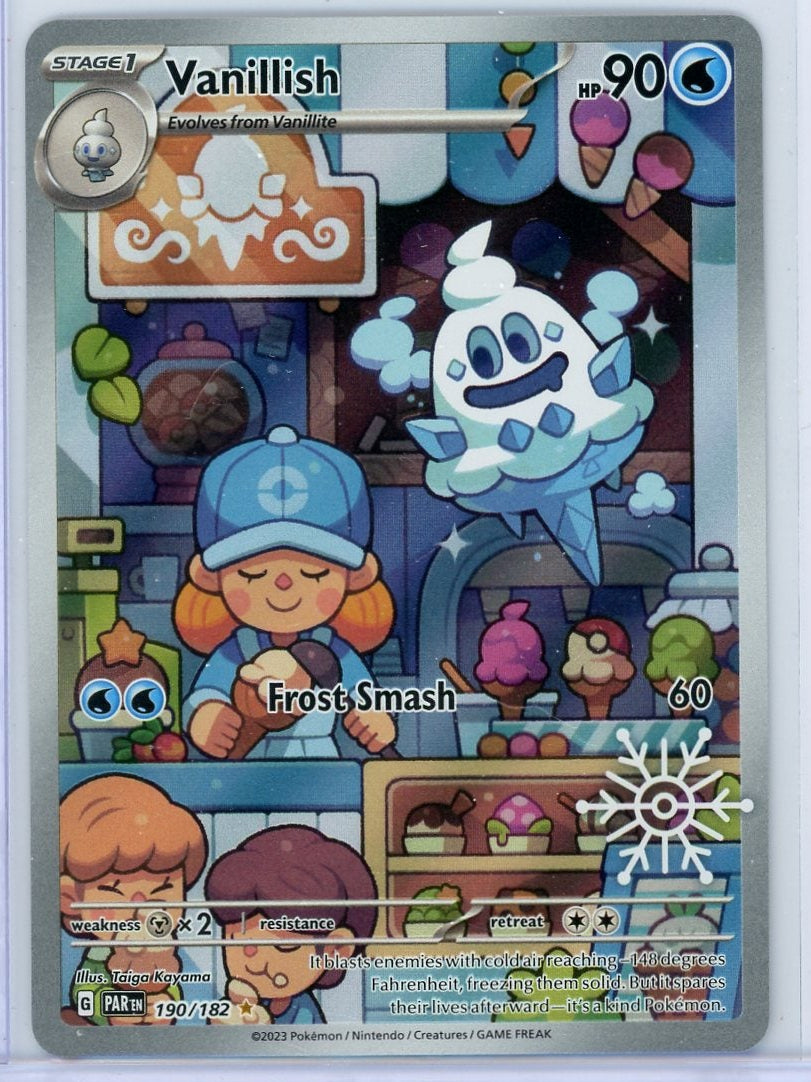 Vanillish Pokémon Paradox Rift Illustration Rare #190/182