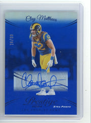 Clay Matthews 2024 Panini Prestige Xtra Points Signatures Auto Blue #'d 18/99