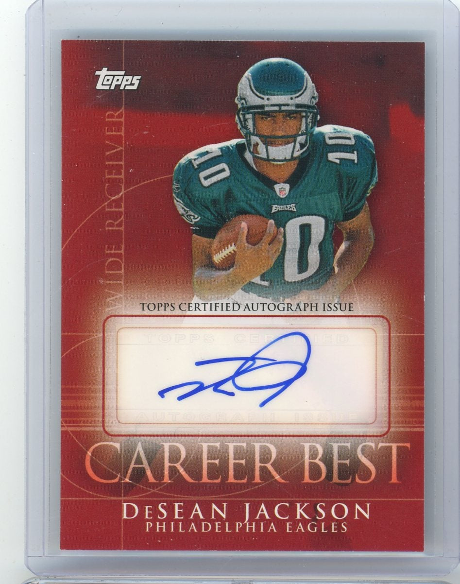 DeSean Jackson 2009 Topps Career Best Auto