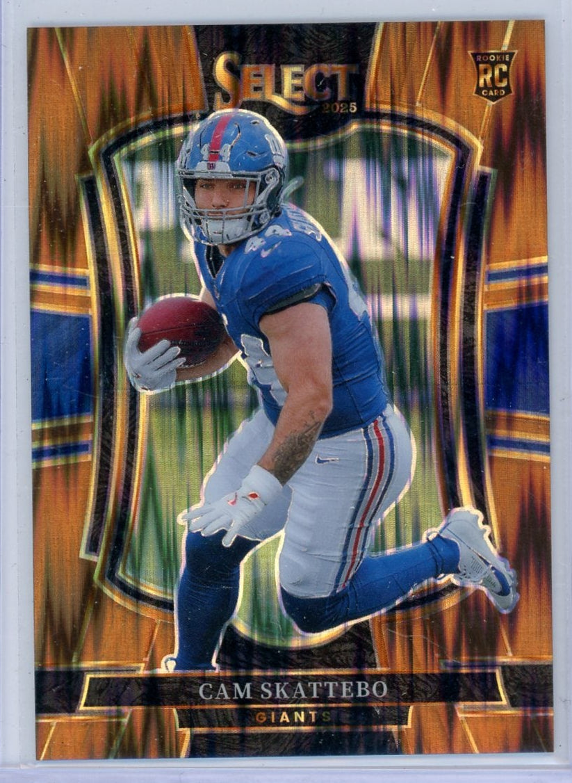 Cam Skattebo 2025 Panini Select Bronze Flash Rookie #'d 736/899