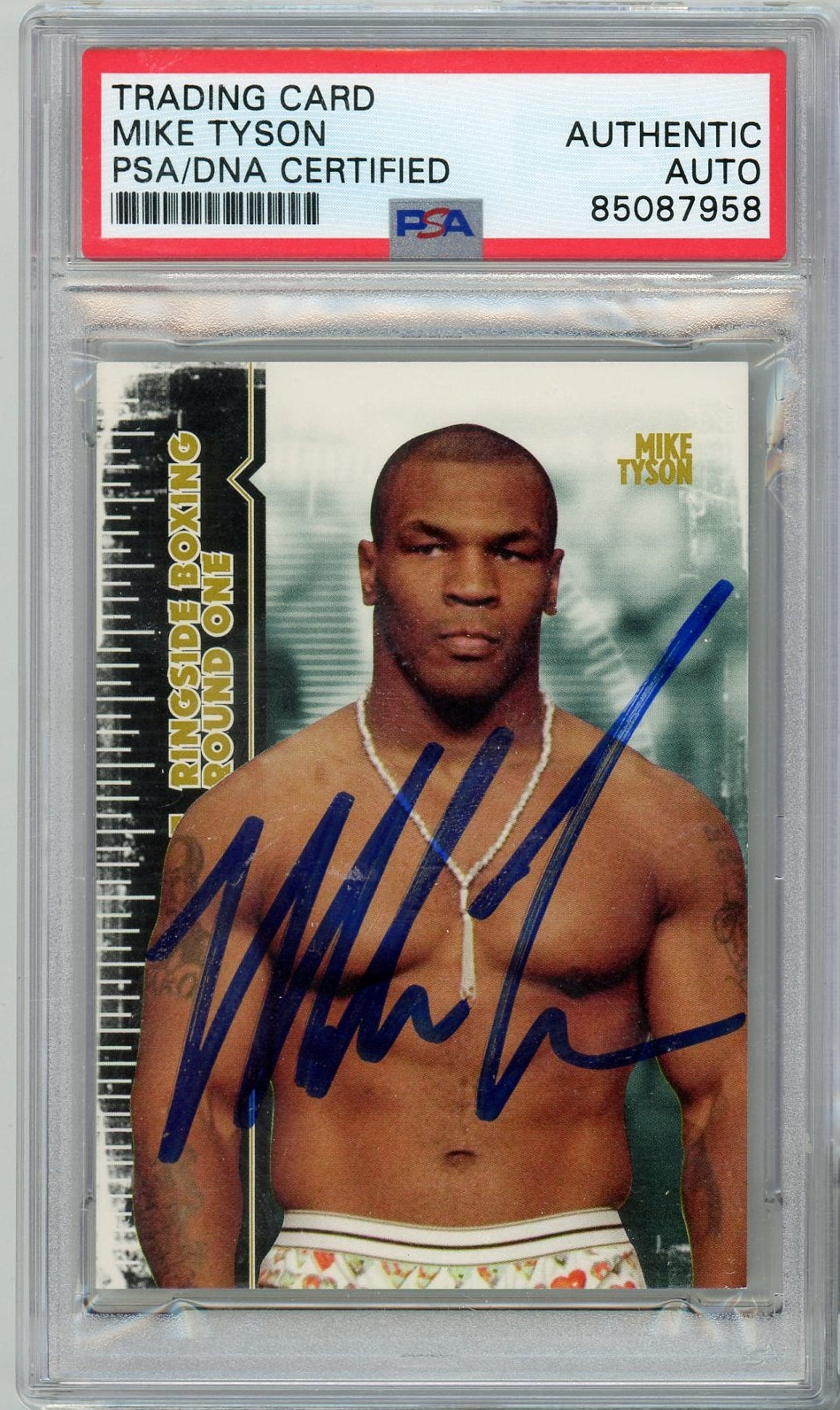 Mike Tyson 2010 Ringside Boxing Round One #54 IP Auto PSA Authentic