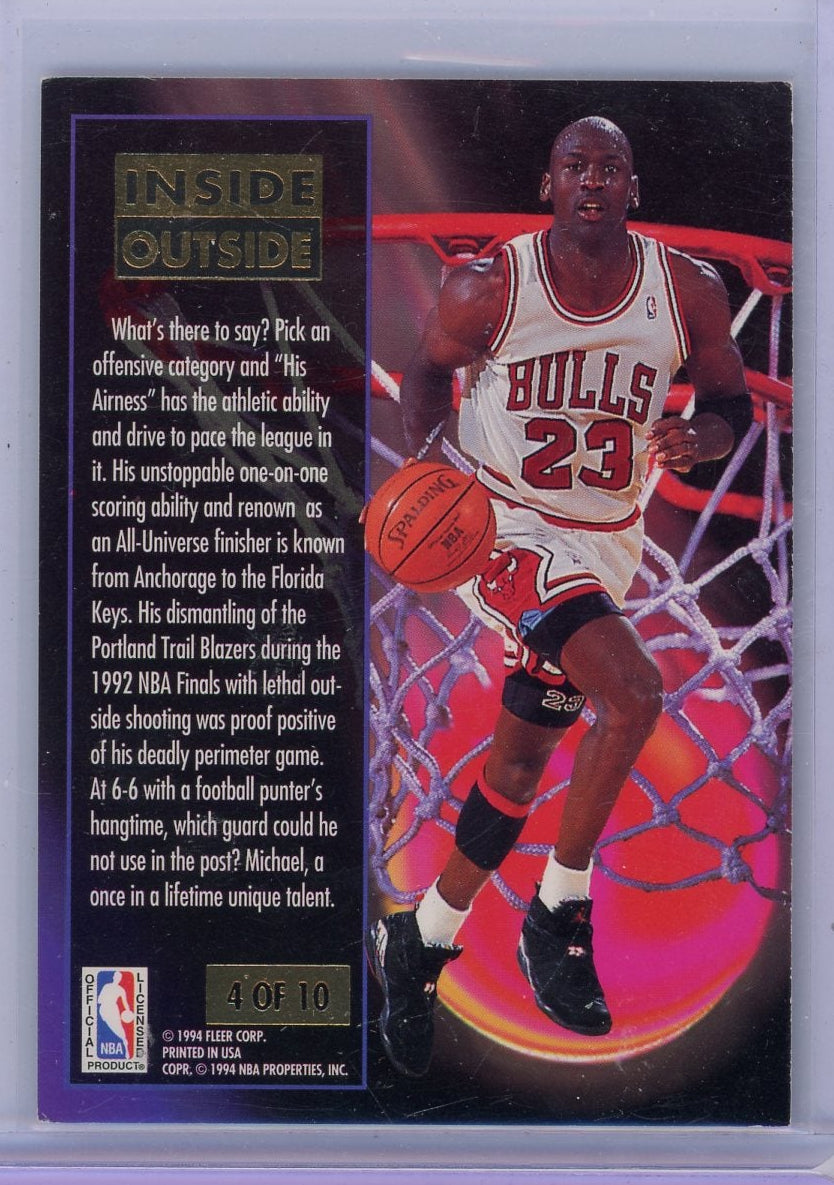 Michael Jordan 1993-94 Fleer Ultra Inside Outside