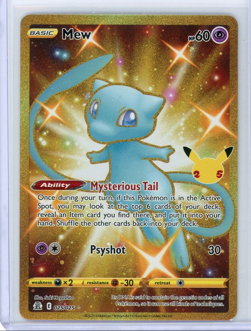 Mew Pokemon Celebrations Secret Rare #025/025
