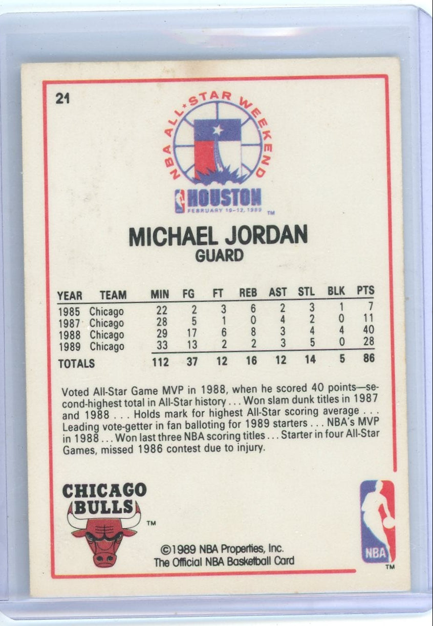 Michael Jordan 1989 NBA Hoops ASG #21