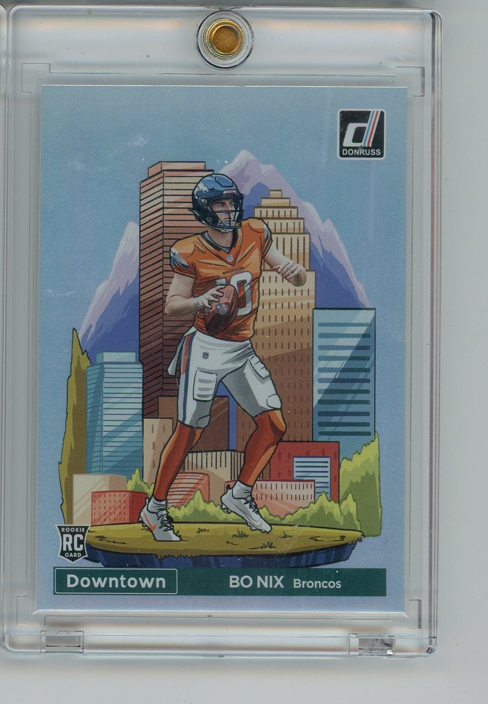 Bo Nix 2024 Panini Donruss Downtown rookie card