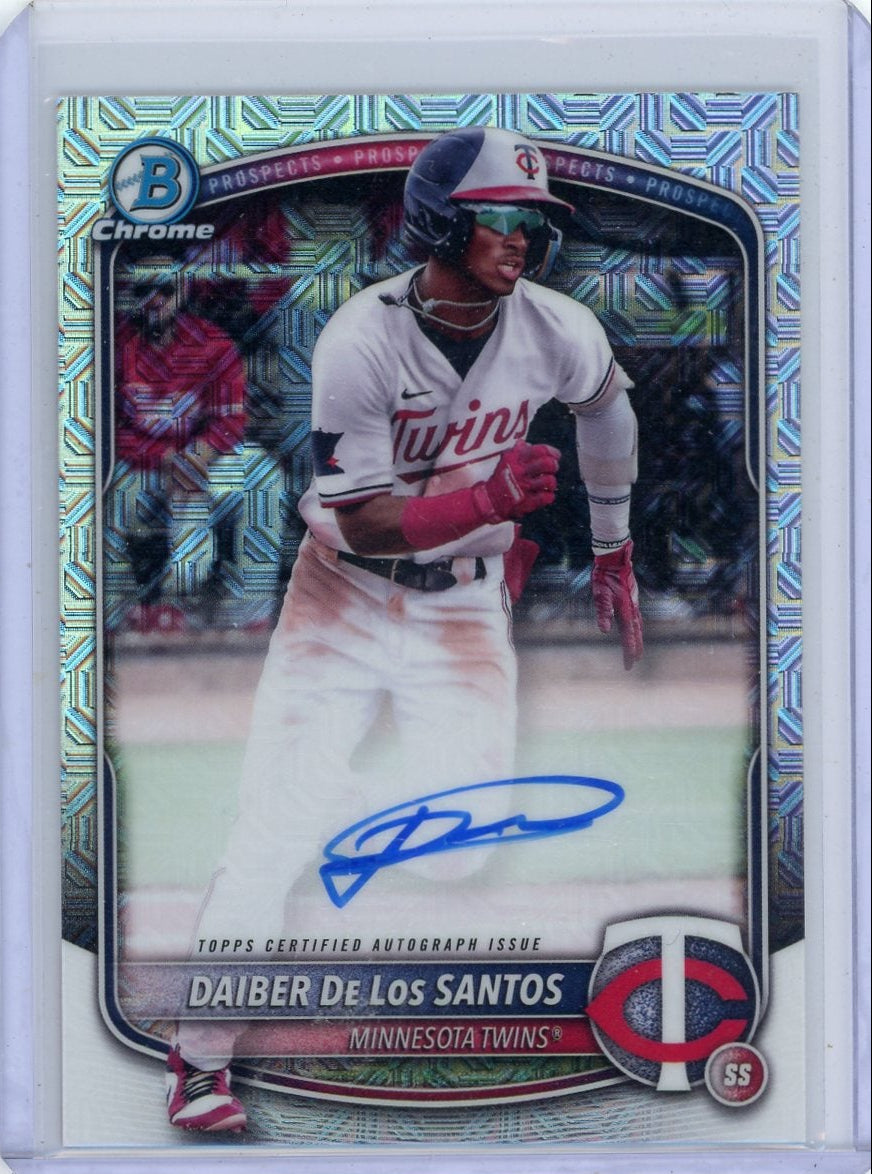 Daiber De Los Santos 2025 Bowman Chrome mojo autograph