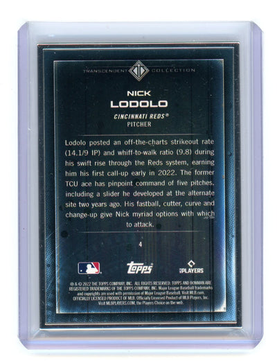 Nick Lodolo 2022 Bowman Transcendent Collection Bowman Icons /50 variation