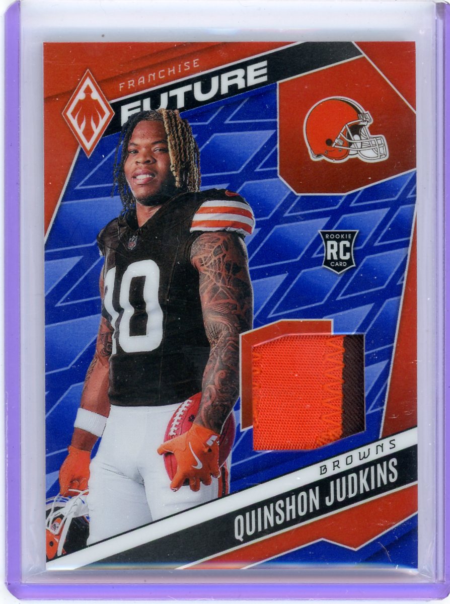 Quinshon Judkins 2025 Panini Phoenix Franchise Future Jersey Relic RC #'d 151/199