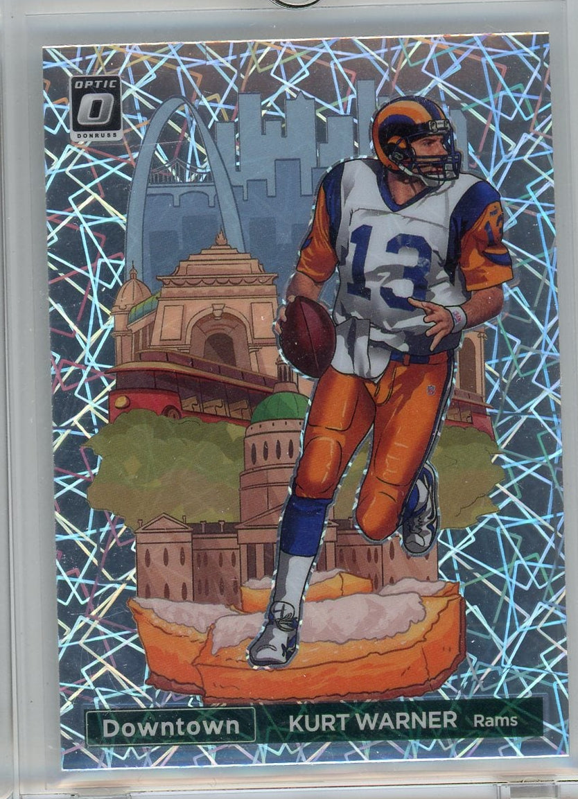 Kurt Warner 2022 Panini Donruss Optic Downtown SSP