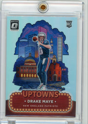 Drake Maye 2024 Panini Donruss Optic Uptowns rookie card