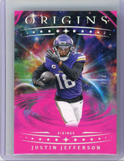 Justin Jefferson 2025 Panini Origins Pink #'d 2/3