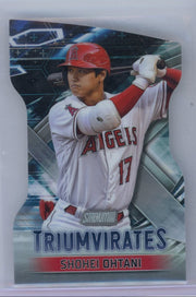 Shohei Ohtani 2023 Topps Stadium Club Triumvirates Die-Cut