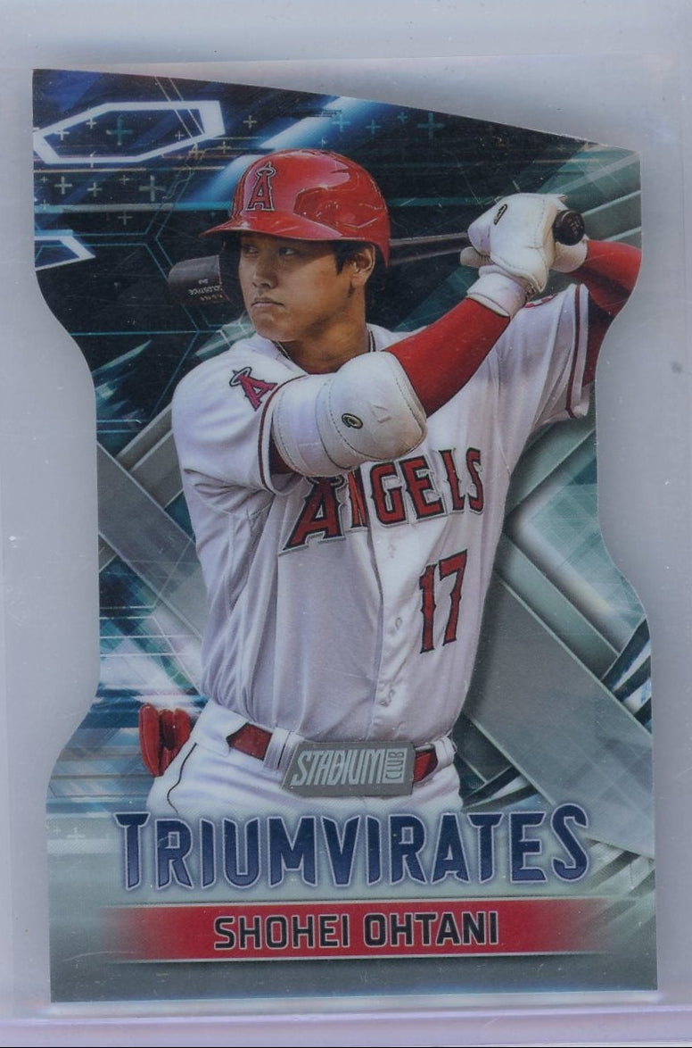 Shohei Ohtani 2023 Topps Stadium Club Triumvirates Die-Cut
