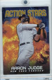 Aaron Judge 2023 Topps Chrome Update Action Stars Gold #'d 14/75