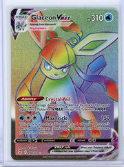 Glaceon Vmax Pokémon Evolving Skies Rainbow Secret Rare #208/203