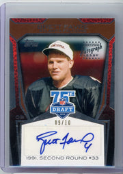 Brett Favre 2010 Topps Draft 75th Anniversary Autographs #'d 09/10