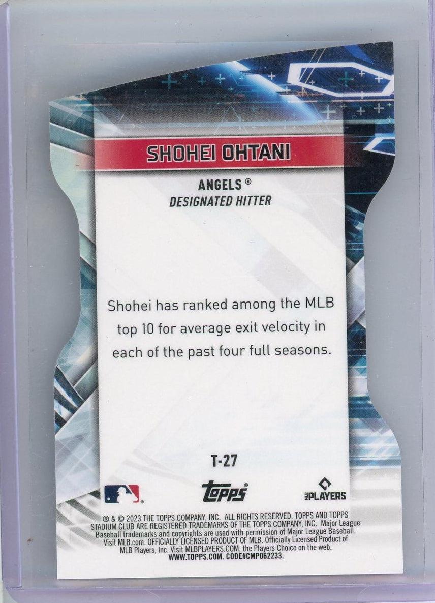 Shohei Ohtani 2023 Topps Stadium Club Triumvirates Die-Cut