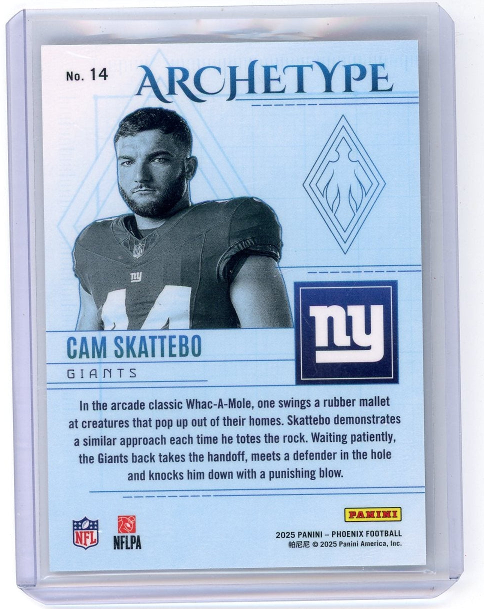 Cam Skattebo 2025 Panini Phoenix Archetype RC