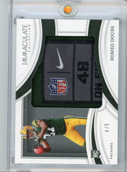 Romeo Doubs 2022 Panini Immaculate Collection Rookie Insignias #'d 4/5 RC