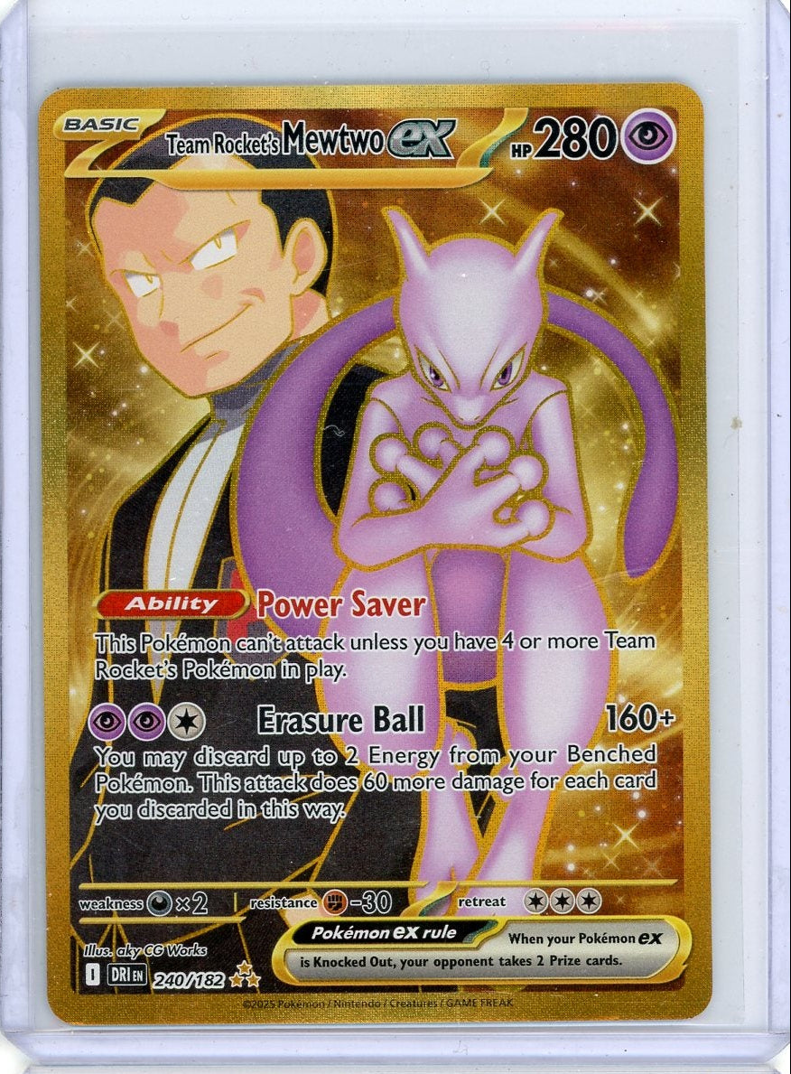 Mewtwo ex 2025 Pokemon Destined Rivals Ultra rare #240/182
