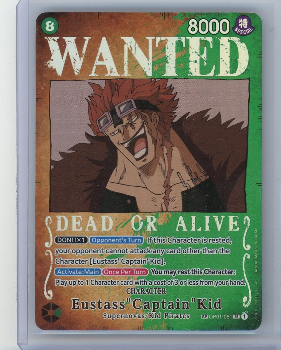 Eustass Captain Kid OP01-051 Wanted Poster - Pillars of Strength OP03