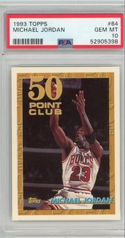 Michael Jordan 50 Point Club 1993 Topps #64 PSA 10