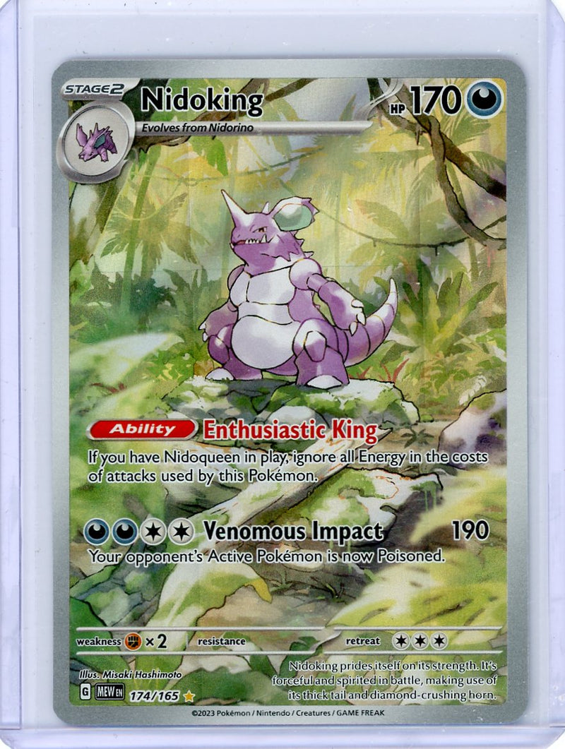 Nidoking 2023 Pokemon rare holo 174/165