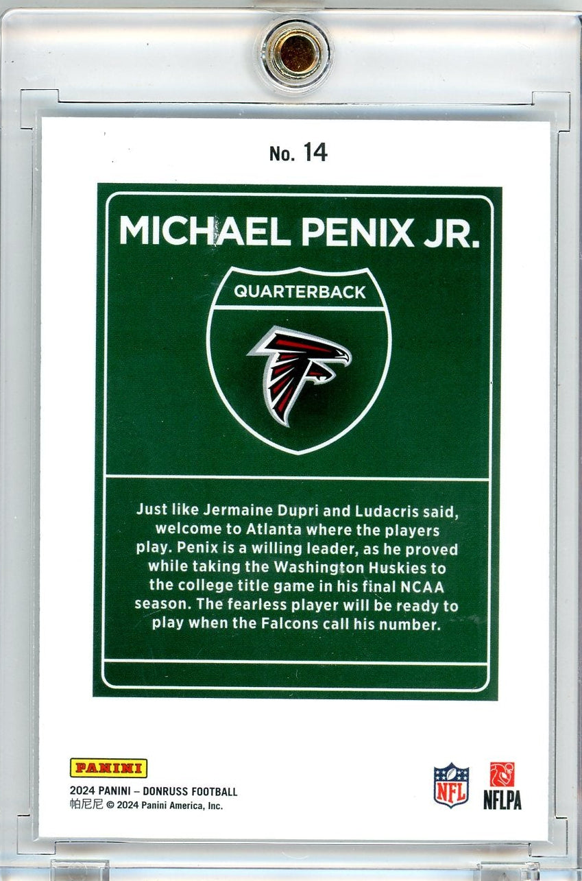 Michael Penix Jr. 2024 Donruss Downtown RC