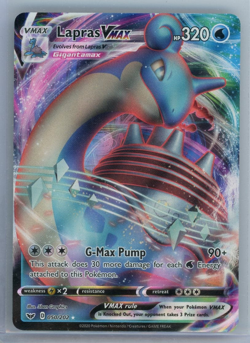 Lapras Vmax Pokémon Sword & Shield Ultra Rare #050/202